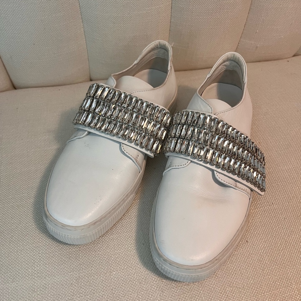 ZCD Montreal Italian Leather Sneakers with Crystals